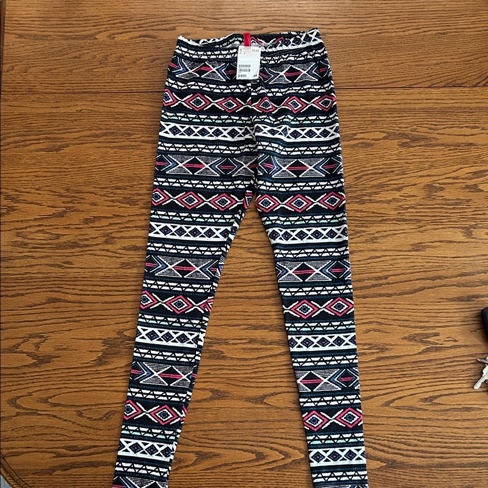 Trendy Geometric Patterned Womens Leggings